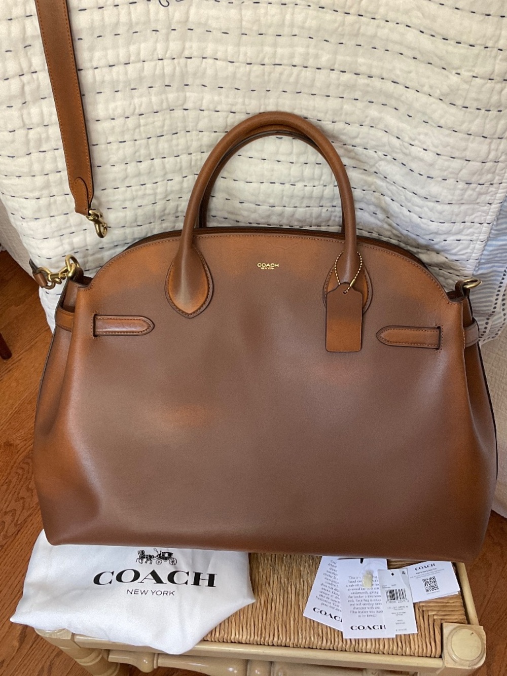 Coach Empire 48 Brown Loved Leather